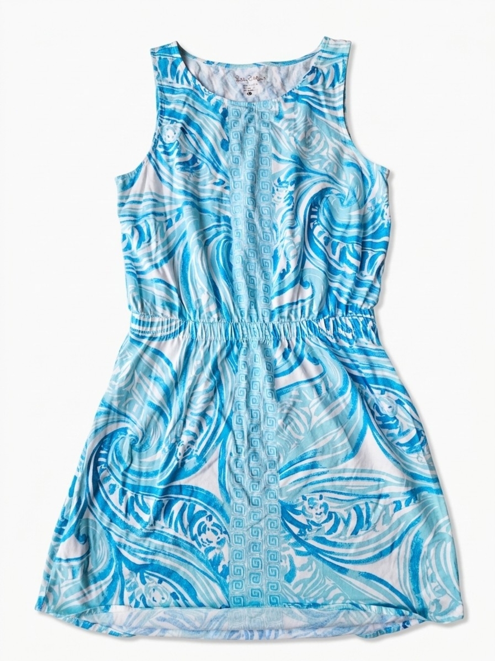 Lilly Pulitzer Blue & White Swirl Tank Mini Dress